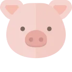 Pig SVG Icon